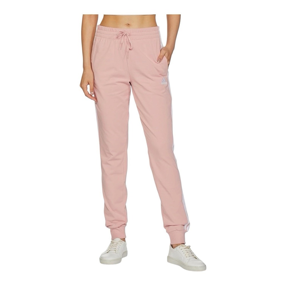 Adidas W 3S SJ C PT pants multi sport wonder mauve/white Large MSRP$45